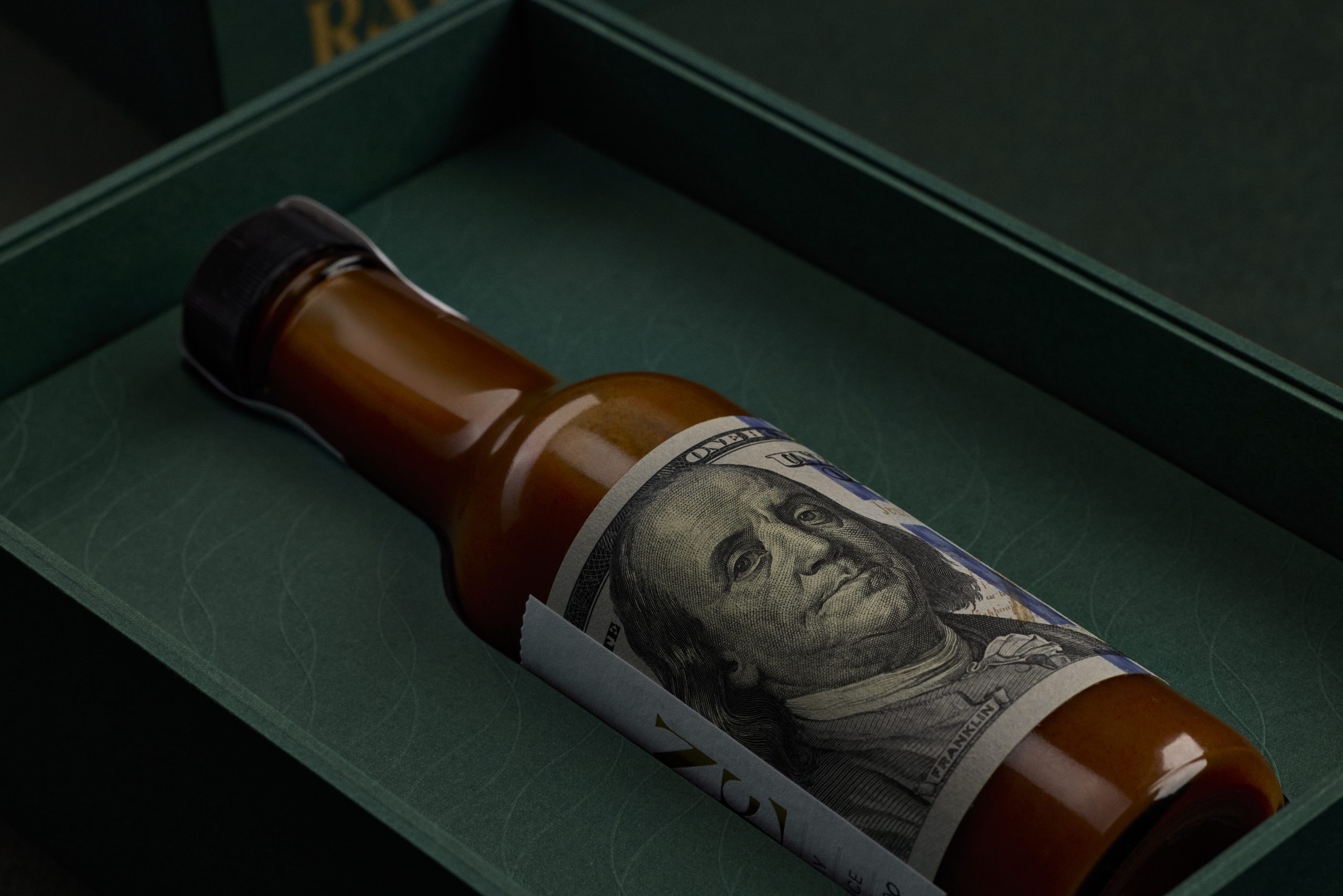 The Hot Sauce That’s Literally Wrapped in Money