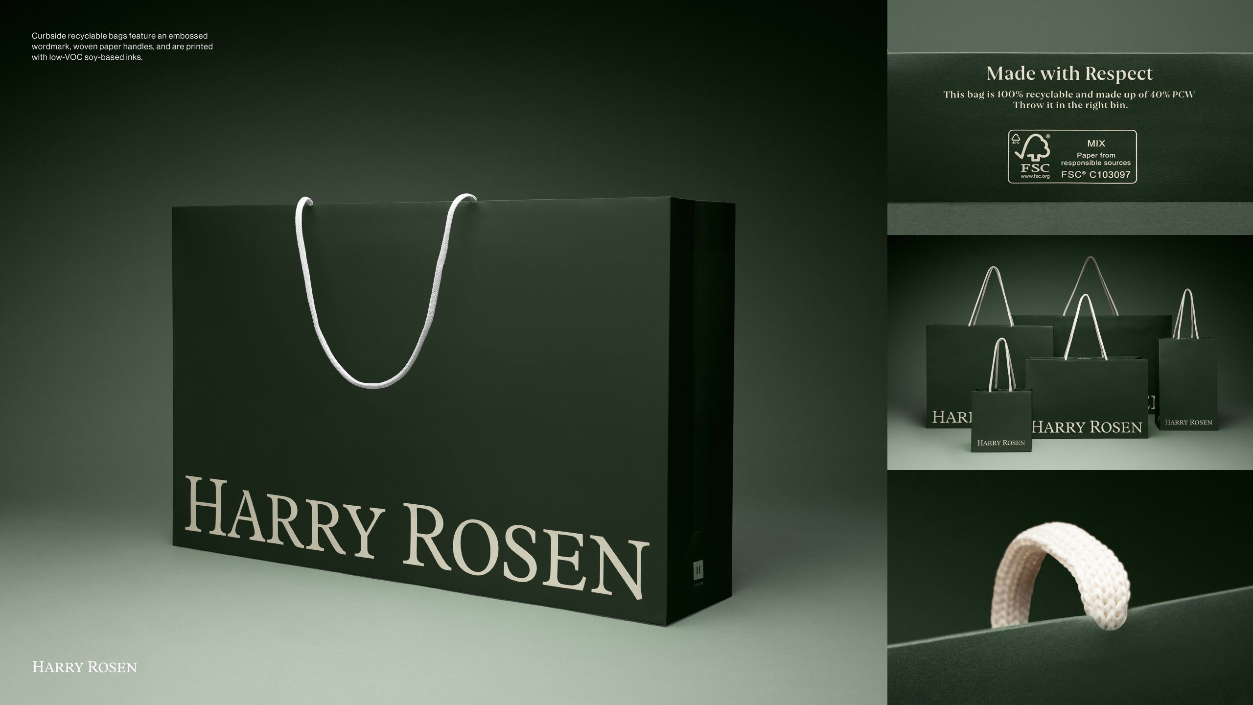 Tailored Details and Thoughtful Design For Harry Rosen’s Packaging
