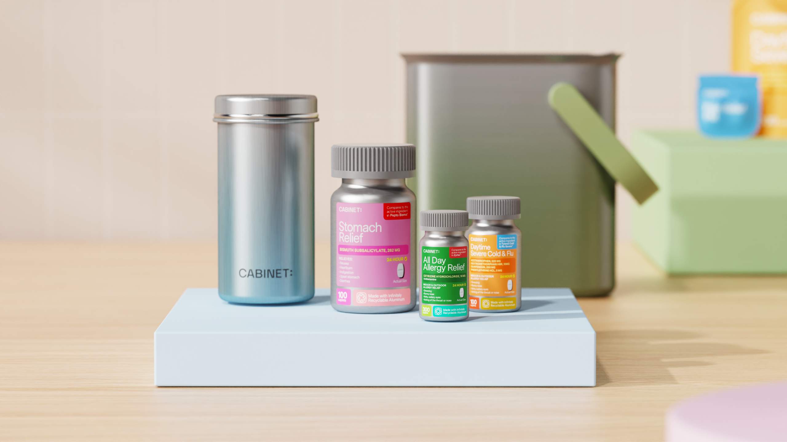 ‘Powered By Cabinet’ Offers OTC Medicine Makers Sustainable Alternatives To Plastic Pill Bottles