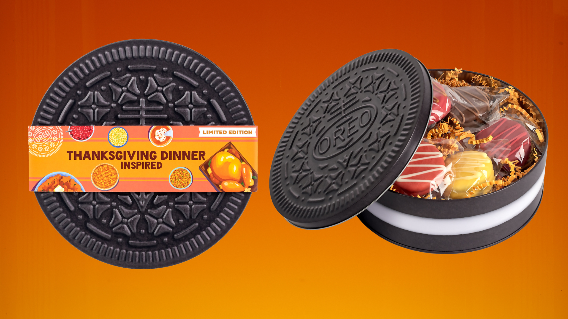 OREO Boxes Up the Flavors of Thanksgiving In an OREO-Shaped Tin